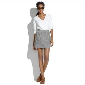Madewell Striped Mini Skirt